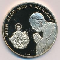 Bognár György (1944-) 1991. "II.János Pál pápa látogatása - Esztergom" aranyozott emlékére...