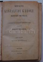 Kisfaludi Kisfaludy Károly munkái 4 kötetben. Teljes. Pest, 1872 Heckenast. Egységes egészvászon köt...