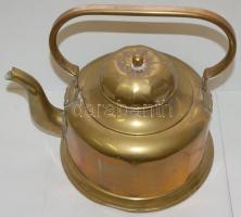 Nagy réz teáskanna /
Big copper tea pot 30cm, d: 22cm