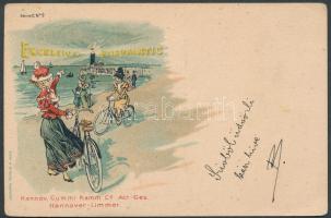 1899 Excelsion Pneumatic, bicycle litho (EK)