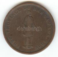 Nagy Britannia / Alsó Kanada brit provincia 1837. 1p Bank zseton T:3
Great Briatin / Lower Canada pr...