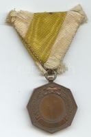 1893. "Magyar Úszó Egyesület" Br díjérem mellszalaggal T:2,2-