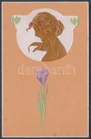 Embossed, hand-painted art, Raphael Tuck postcard