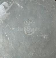 Jelzett fedeles ón kancsó /
Tin pitcher with cover 20cm