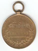 1898. Jubileumi Emlékérem a Fegyveres Erő Számára "Signum memoriae" Br érem mellszalag nélkül T:2 1898. Commemorative Jubilee Medal for the Armed Forces without ribbon C:XF