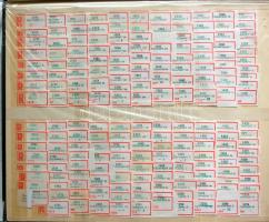 735 db ajánlási ragjegy berakólapon