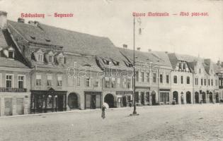 Segesvár, marekt, shops (small tear)