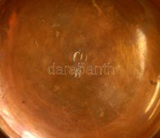 Dekoratív vörösréz teás kanna 00B jelzéssel 11x23cm