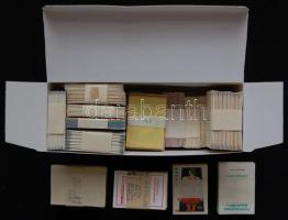 3.030db magyar gyufacímke kötegelve dobozban