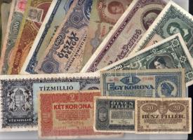 153db bankjegy régi és új, korona, pengő, forint + klf külföldi vegyes, benne D.Reich T:I,II,III,IV