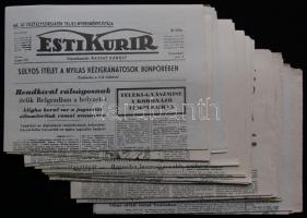 23db klf háborús újság az 1940-42-es évekből, közte Pesti Újság, Magyarság, Pesti Kurír, stb