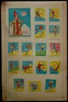 2.321db régi kínai gyufacímke rajzlapokon feldolgozva borítóval