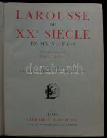 1928-1933 Larousse - A XX. század enciklopédája I-VI. kötet, Librairie Larousse, Paris. Francia nyel...