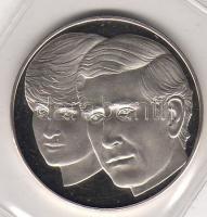 Nagy-Britannia 1981. "TRH. Prince Charles and Princess Diana" ezüst emlékérem 14,81g T:PP