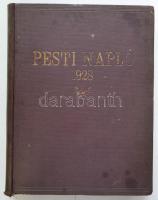 1928 A Pesti Napló komplett évfolyama bekötve, jó állapotban