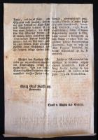 1789 Bánffi György erdélyi kormányzó kétnyelvű kereskedelmi rendelete a harmincad ügyében
