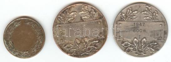 1948. "Weiss Manfred Vállalatok Testedző Köre" Br sportérem (29mm) + 1947/48. "Csepel...