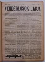 1907 Vendéglősök lapja Ihász György szerkesztésében. Komplett évfolyam bekötve Palkovics ede hírneve...