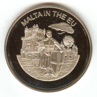 Máltai Lovagrend 2004. 100L "Málta az EU-ban" T:PP Sovereign Order of Malta 2004. 100 Liras "Malta in the EU" C:PP