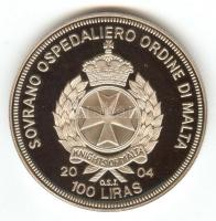 Máltai Lovagrend 2004. 100L "Málta az EU-ban" T:PP
Sovereign Order of Malta 2004. 100 Lira...