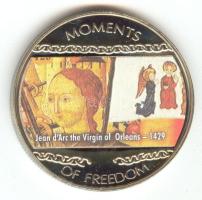 Libéria 2004. 10$ "Szabadság pillanatai-Jean d´Arc 1429." multicolor T:PP Liberia 2004. 10 Dollars "Moments of Freedom-Jean d´Arc the virgin of Orleans 1429." multicolor C:PP
