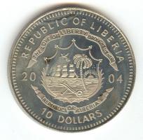 Libéria 2004. 10$ "Szabadság pillanatai-Lech Walesa és a Szolidaritás 1980." multicolor T:...