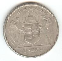 1930. 5P Ag "Horthy jobbra" T:3