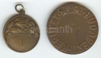 Grantner/Tamássi/Hawel 1941-42. "MLSZ Budapesti Kerület" Br díjérem (40mm) + Göröntség Gre...