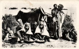 Arabian folklore, the preparation of couscous