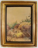 Nagy művészeti tétel: olajképek, pasztell, goblein keretekkel