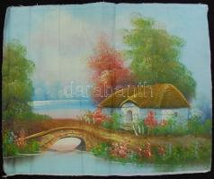 Nagy művészeti tétel: olajképek, pasztell, goblein keretekkel