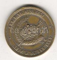 Ausztria 1889. "Rudolf trónörökös" emlékérem T:3 ph.