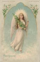 Easter angel, litho, hold to light