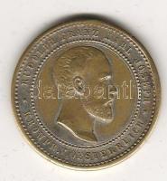 Ausztria 1889. "Rudolf trónörökös" emlékérem T:3 ph