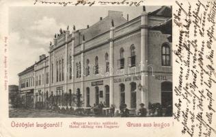 Lugos, Magyar király szálloda, Auspitz Adolf kiadása / Hotel (fa)