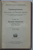 Taschenwörterbuch der italienischen und deutschen Sprache vol 1-2. Berlin-Schöneberg, 1910, Langensc...
