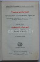 Taschenwörterbuch der italienischen und deutschen Sprache vol 1-2. Berlin-Schöneberg, 1910, Langensc...