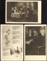 Petőfi-centennárium emléksorozat - 6 db régi, használatlan képeslap