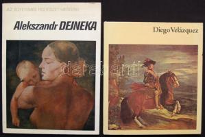 2db művészeti könyv: Alekszandr Dejneka (Az egyetemes festészet mesterei), Diego Velázquez (A művészet világa)