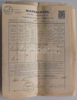 1914 5 db marhalevél