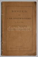 Beszéd, mely a kir. József-műegyetemen az 1877/1878-ki tanév megnyitásakor MDCCCLXXVII. évi september hó XVI-kán tartatott. Sztoczek József beszéde. Bp, 1877, Athenaeum