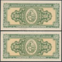Uruguay 1939. 50c (2x) egymás utáni sorszámmal T:I
Uruguay 1939. 50 centimos (2x) sequential serial ...