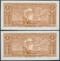Uruguay 1939. 1P (2x) egymáshoz közeli sorszámok T:I
Uruguay 1939. 1 Peso (2x) serial numbers close ...