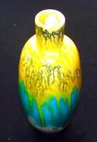 Mázas iparművész kerámia váza / Ceramic vase, 23cm