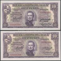 Uruguay 1939. 10P (2x) T:I- Uruguay 1939. 10 Pesos (2x) C:AU