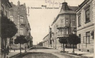 Stryi, Stryj; Ul. Trybunalska / street (small tear)