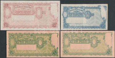 Argentína 1948-50. 50c + 1948-51. 1P (2x) "J" / "N" + 1951-59. 5P "H" ...