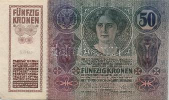 1914. 50K (5x) egymás utáni és egymáshoz közeli sorszámok T:I-