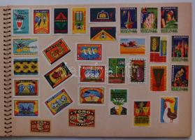 cca 500db magyar és külföldi gyufacímke szépen füzetbe rendezve