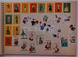 cca 500db magyar és külföldi gyufacímke szépen füzetbe rendezve